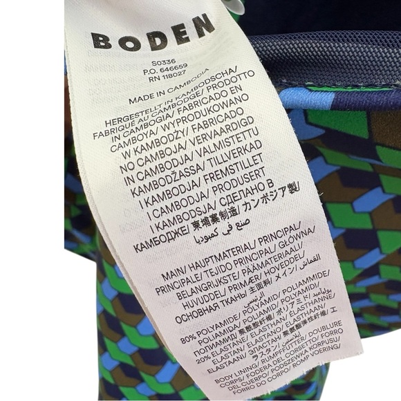 Boden Green Enhancer Underwired Swimsuit 36DD - Picture 7 of 9